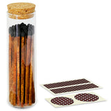 4" Matches in Chic Cork Top Jar - Colors of Your Choice: Carrot Cake