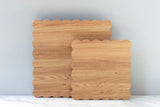 Square Scalloped Cutting Board Small