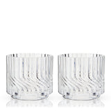 Zephyr Crystal Lowball Tumblers, Set of 2