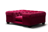 Danielle Pet Sofa - Sangria Velvet - JAMES By Jimmy DeLaurentis
