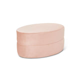 Melodia Ottoman : Soft Pink Velvet - JAMES By Jimmy DeLaurentis