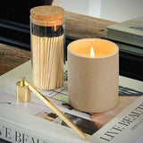 4" Matches in Large Chic Cork Top Jar - Color(s) of Choice