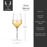 Raye™ Angled Crystal Chardonnay Glasses Set of 2
