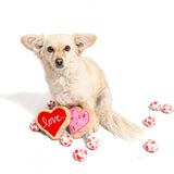 Pink Heart Sugar Cookie Dog Toy