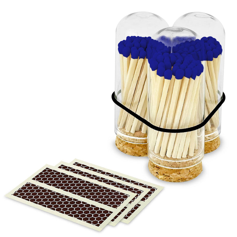 2" Matches + Mini Cloche - Colors of Your Choice + Strikers: Black Tip