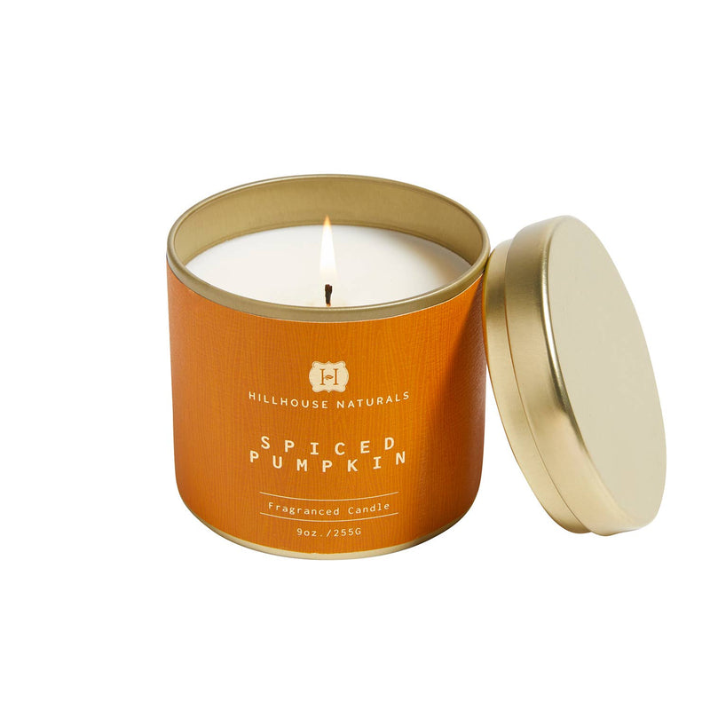 Spiced Pumpkin Candle In Tin 9oz Ctn.6
