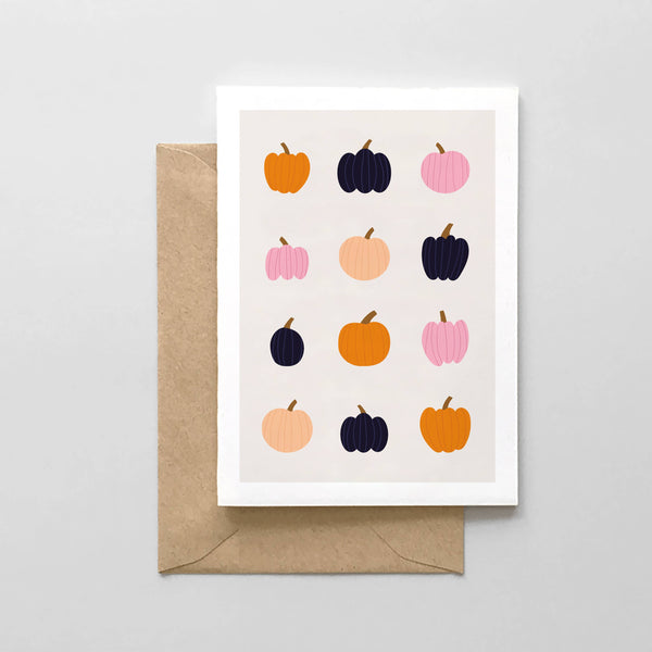 Modern Pumpkin Design - Greeting Card