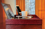 Premium Red Embossed Leather Tray