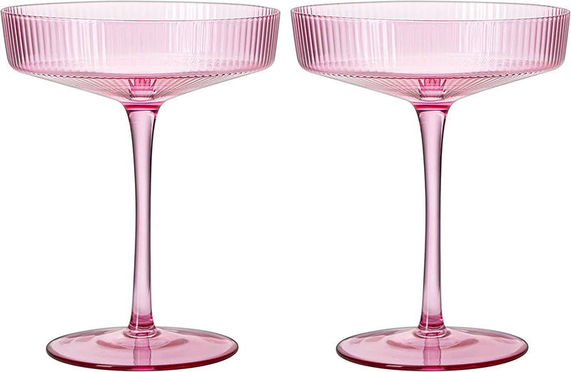 Pink Ripple Cocktail - SET OF 2