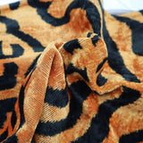 Handmade Velvet Throw Pillow – 16x24 Inch Tiger Print Patter