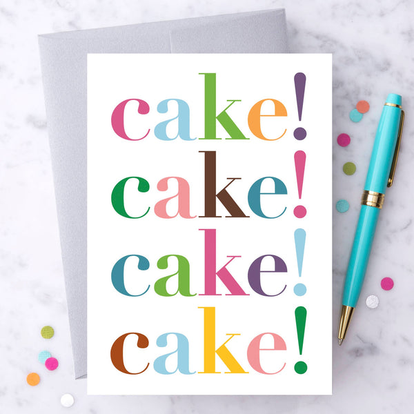 HB30 - “Cake! Cake! Cake! Cake" Greeting Card