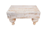 Chula Cake Table Set-Display-Reclaimed Wood-Set 3-White