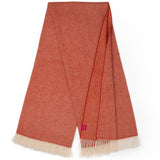 Southampton Home Merino Wool Herringbone Throw (Melon)