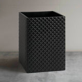 Embossed Resin Bathroom Set, Onyx