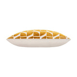 Eclipse Geometric Velvet Pillow – Gold