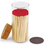 4" Matches in Large Chic Cork Top Jar - Color(s) of Choice