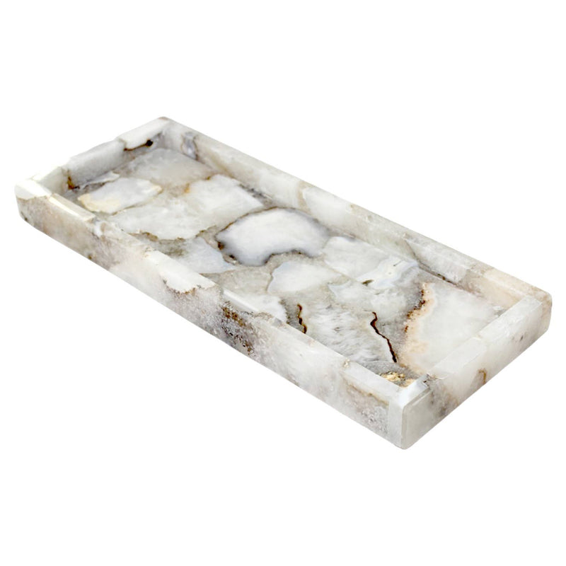 X-Lg. White Agate Tank Tray
