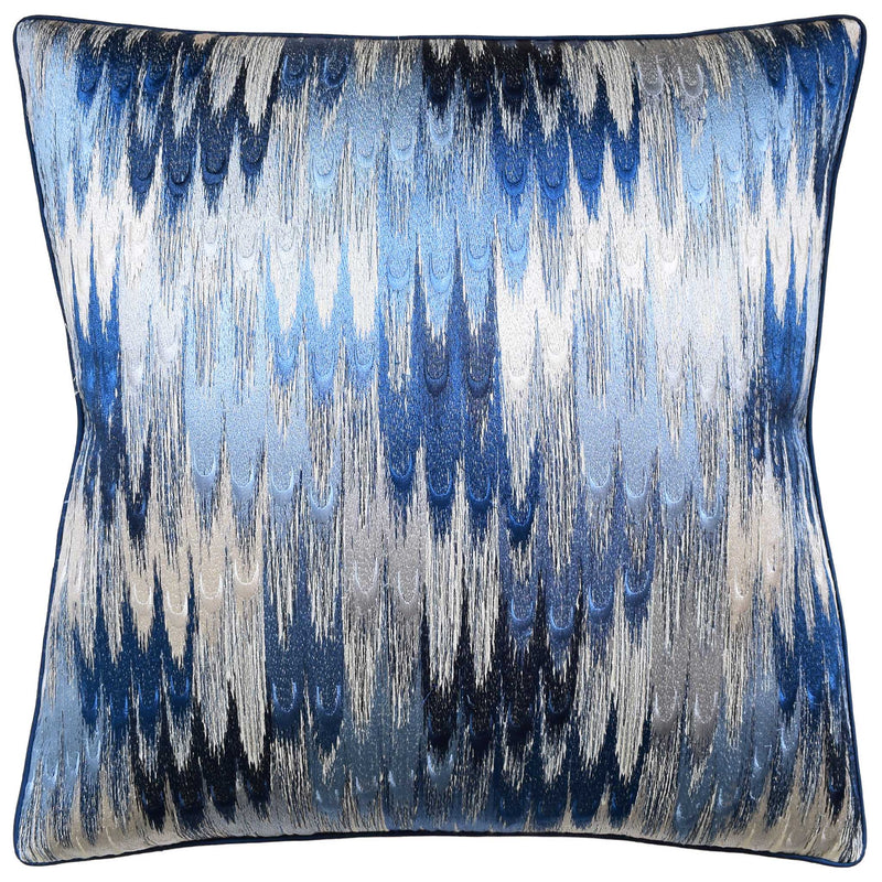 duval emb (sky/lapis) pillow/ryan studio/jimmy delaurentis home