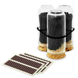 2" Matches + Mini Cloche - Colors of Your Choice + Strikers: Black Tip