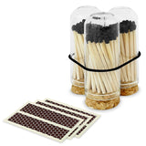 2" Matches + Mini Cloche - Colors of Your Choice + Strikers: Black Tip
