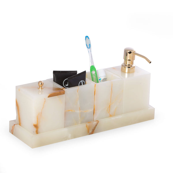 Bath Accessory - Green Onyx Marble