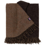 Highland Tweeds Double Cloth Throw (Mocha/Brown)