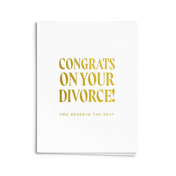 Divorce Congrats Greeting Card: Single Card