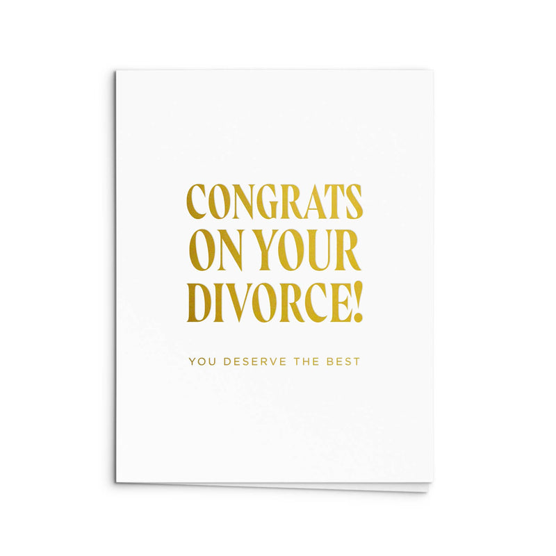 Divorce Congrats Greeting Card: Single Card