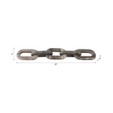 Grey 22x4 in. 5-link Marble Chain
