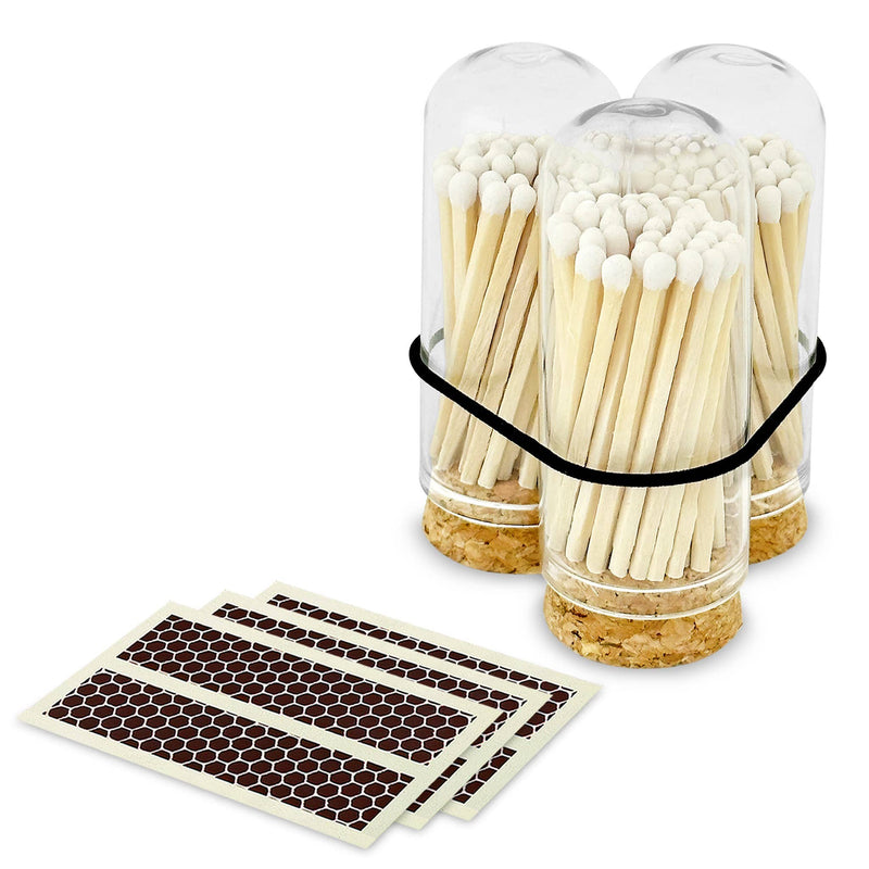 2" Matches + Mini Cloche - Colors of Your Choice + Strikers: Black Tip
