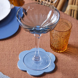 CHAMBRAY SCALLOP COASTERS- SET OF 4