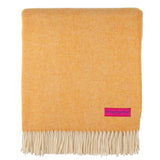 Southampton Home Lambswool Herringbone Throw  ~ Tangerine ~