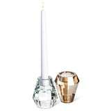 Reversible Amber Facet Taper/Tealight Holder