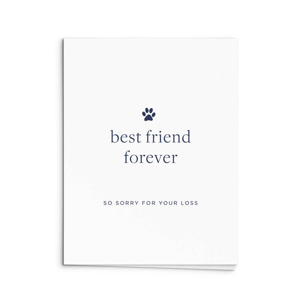 Best Pet Friend Greeting Card: Single Card