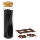 4" Matches in Chic Cork Top Jar - Colors of Your Choice: White Tip
