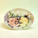 Living in Sin Vintage Plate