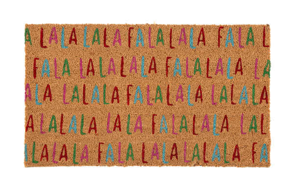 "FA LA LA" DOORMAT