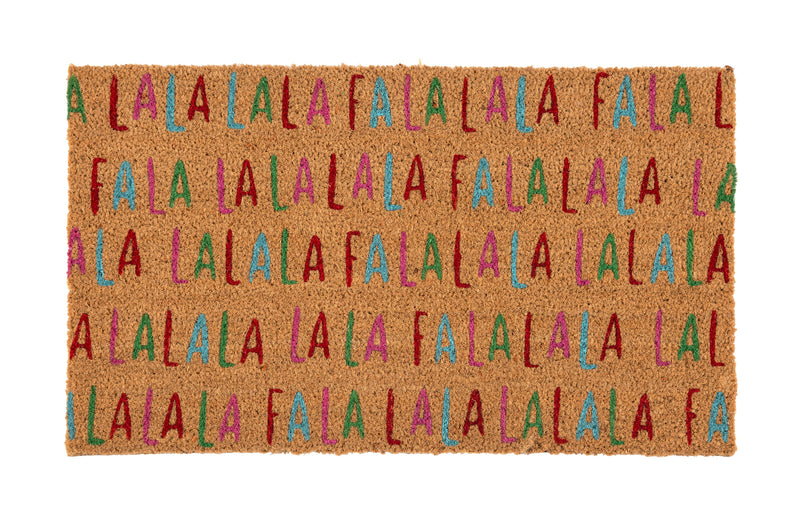 "FA LA LA" DOORMAT