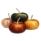 Velvet Pumpkin - 4 Assorted 10"D -