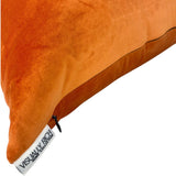 Orange Velvet Pillow