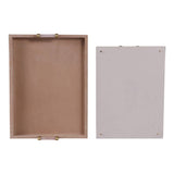 Decorative Trays- Tan Wood Selenite,