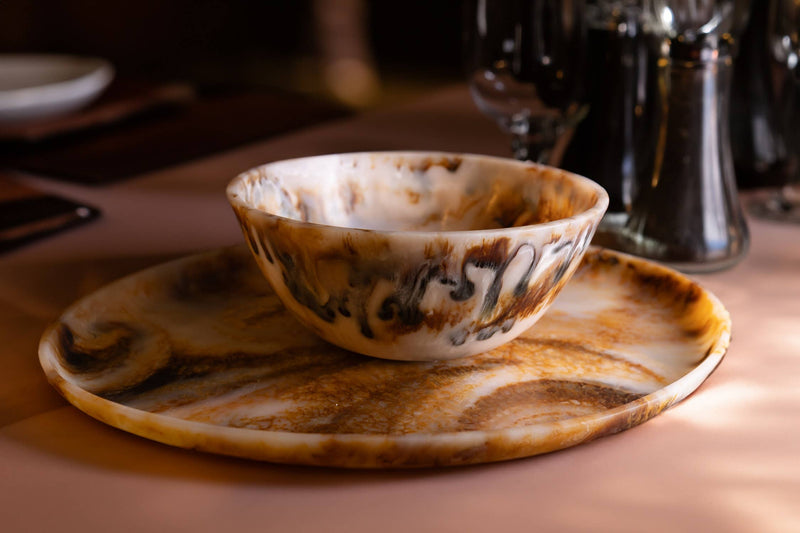 Tortoiseshell Salad Bowl Dia 11.61"