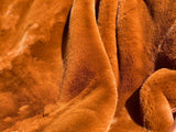 One Preevay Coco Brown Ultra-Soft Faux Rabbit Fur Throw | Luxury 800gsm Plush | 50x60