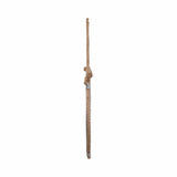 Wall Mirror - Silver Metal Glass Round Rope Hanger, 24x31 in