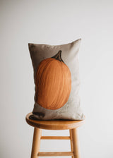 Primitive Upright Fall Pumpkin Lumbar Pillow Cover | 12x18 Thanksgiving Décor | Fall Decor | Room Decor | Decorative Pillows | Gift for her: Cover / Upright Pumpkin