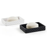 Embossed Resin Bathroom Set, Onyx