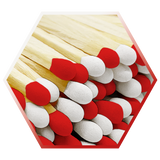 2" Matches in Cork Top Jar - Colors of Your Choice