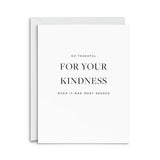 Kindness Greeting Card: Single Card