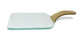 Glass Tray with Gold Handle