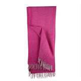 Wool Herringbone Blanket- Pink